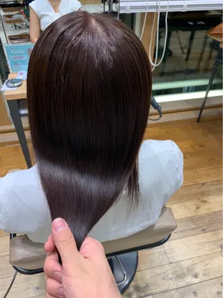 ロング カラー 透明感カラー 大工廻あすやのヘアスタイル