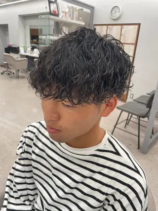 パーマ メンズ 京都河原町 メンズパーマ助川龍哉のヘアスタイル