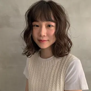 ミディアム カラー アンニュイヘア🪽 ayumiのヘアスタイル