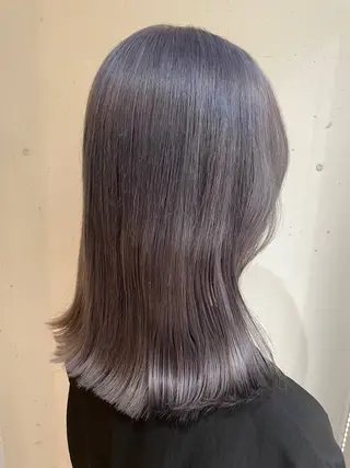 セミロング カラー 🌏tricot AVEDA 上地のヘアスタイル
