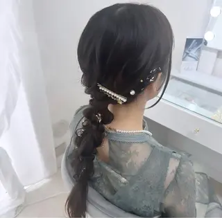 ロング ヘアアレンジ 大羅 海比のヘアスタイル