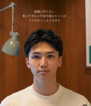 パーマ メンズ メンズショート タチカワユウキのヘアスタイル