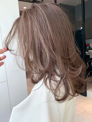 ミディアム カラー ヘアアレンジ パーマ ITbyALBUM 藤沢店のヘアスタイル