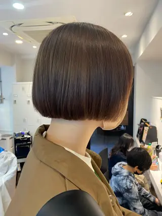 ショート カラー パーマ ヘアアレンジ MOE /Zina横浜2ndのヘアスタイル