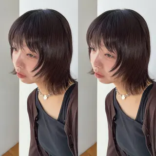 ミディアム moe/名古屋美容室 /モデル募集のヘアスタイル