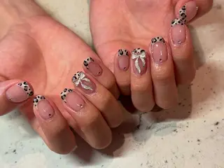 ネイル 韓国/ワンホン/長さ 出しつけ放題🎀のネイルデザイン
