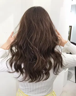 ロング カラー パーマ メンズ縮毛矯正 細谷碧海のヘアスタイル