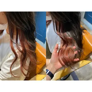 カラー 🩵盛れる顔周り/ 艶カラーemi🩵のヘアスタイル