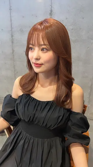 ミディアム カラー パーマ ヘアアレンジ 野口 秀人 🫧髪質改善🫧のヘアスタイル