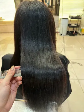セミロング カラー 透明感カラー& メンズアイブロウ専門のヘアスタイル