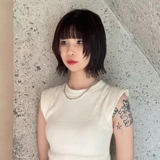 ショート カラー 平尾/薬院*北谷治子 *艶髪レイヤーカットのヘアスタイル
