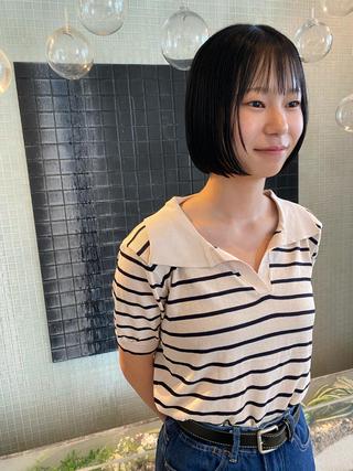 ショート カラー ヘアアレンジ 横地 凌のヘアスタイル