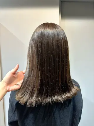 ミディアム 縮毛矯正+モテカラー 🎀✨MIHOのヘアスタイル