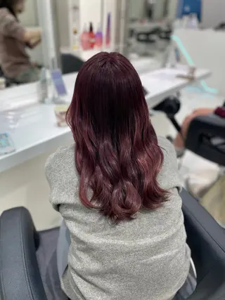 ロング カラー ヘアアレンジ ♥️暖色支持多数 ♥️銀座 mioのヘアスタイル