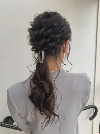 ロング ヘアアレンジ Emma ecole /栄/RIOのヘアスタイル