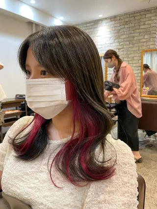 ミディアム カラー ヘアアレンジ 髪質改善×レイヤー 🫧松野力也のヘアスタイル