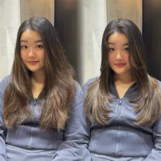 ロング 透明感×エクステ× 前髪,顔周り そうまのヘアスタイル