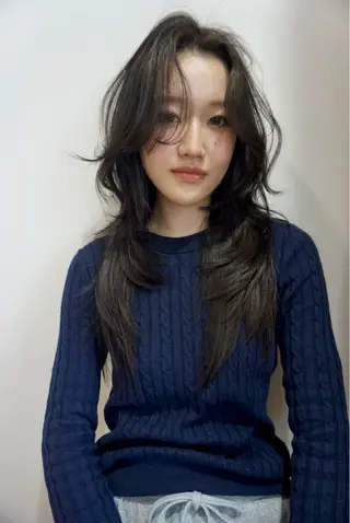 ロング カラー 名古屋ダブルカラー DEAN石川理子のヘアスタイル