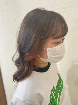 カラー やました もえかのヘアスタイル