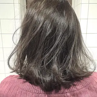 ミディアム カラー 透明感カラー/ レイヤー　YUKAのヘアスタイル