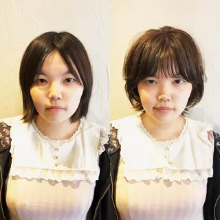 ショート 髪質改善縮毛矯正 専門店のヘアスタイル
