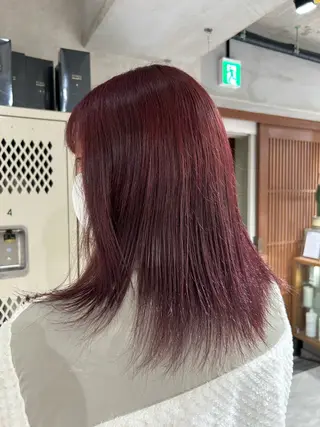 ミディアム ayano/パーマ/ 暖色カラーのヘアスタイル