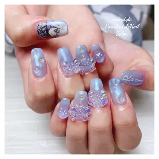 ミディアム ネイル 🐾enen style 🐾のネイルデザイン