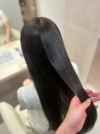ロング カラー みゅう／韓国：網紅： トレンドヘアのヘアスタイル