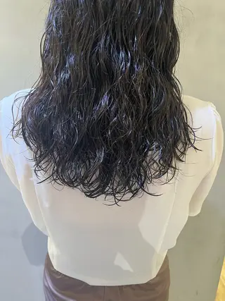 ロング カラー パーマ ヘアアレンジ nishi fuyumiのヘアスタイル