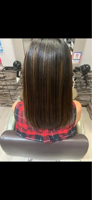 ミディアム PANOL 秀島のヘアスタイル