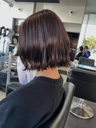 ミディアム カラー 横地 凌のヘアスタイル