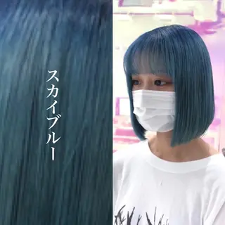 ショート カラー パーマ ヘアアレンジ メンズ キッズ ネイル マツエク・マツパ KANAMI 🌏のヘアスタイル