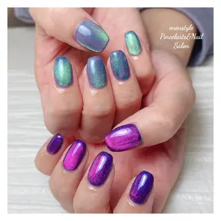 ミディアム ネイル 🐾enen style 🐾のネイルデザイン