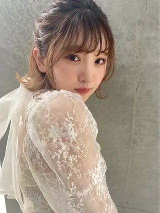 ショート カラー ヘアアレンジ 銀座メンズ専門🖤 叶奈々のヘアスタイル