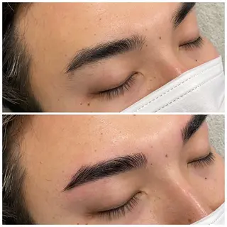 メンズ アイブロウ レイヤーカット メンズカット坂本翔のヘアスタイル