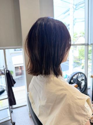 ミディアム カラー 佐藤史哉＊ 韓国レイヤー赤み除去のヘアスタイル