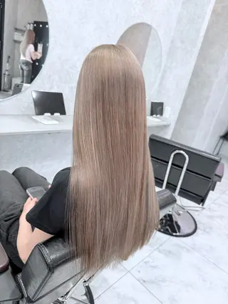 ロング カラー 🌺ハイトーン🌺 矢葺 なぎさ🌺🌺のヘアスタイル