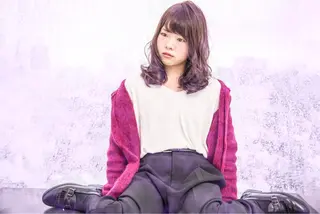 セミロング ロング カラー Re:ta Hair 飯田淳平のヘアスタイル