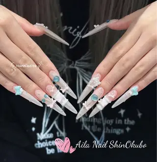 ロング Aila Nail Shinokuboのネイルデザイン