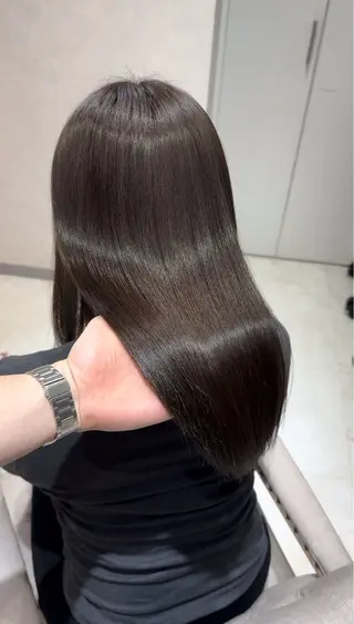 セミロング 髪質改善×縮毛矯正 Core 片山健太のヘアスタイル