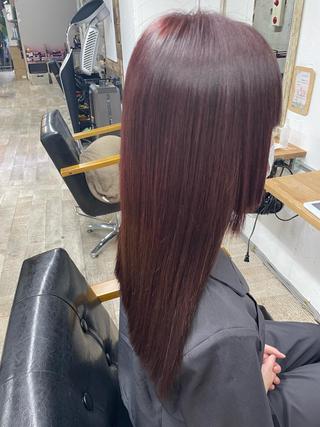 セミロング 阿部 智子のヘアスタイル