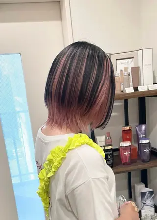 ショート カラー 💝ブリーチ ショート/れい💝のヘアスタイル