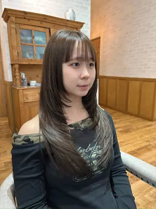 ロング カラー 杉山 晃太のヘアスタイル