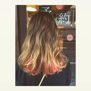 セミロング カラー やまもと すぐるのヘアスタイル