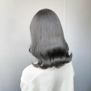 セミロング カラー 赤み消しカラー 🍀JUNKIのヘアスタイル