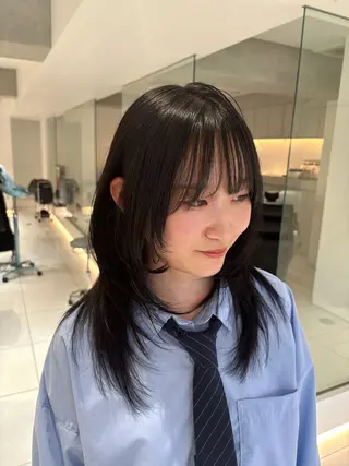 ミディアム mino🌼🌈 ボブ/透明感カラーのヘアスタイル