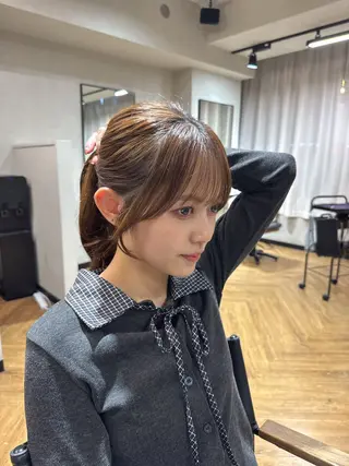 ロング 檜谷 晴前髪・顔周りカットのヘアスタイル