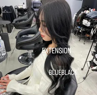 ロング カラー エクステ🩵ブリーチ 韓国ヘア🩵KAEのヘアスタイル