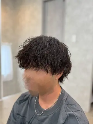 メンズ ニュアンスパーマ🌀 毛流れ🩶イザベラのヘアスタイル