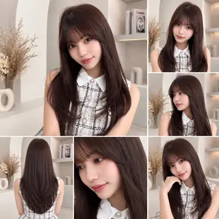 ミディアム カラー 🦋韓国風レイヤー/ 艶髪矯正🦋凛太郎のヘアスタイル